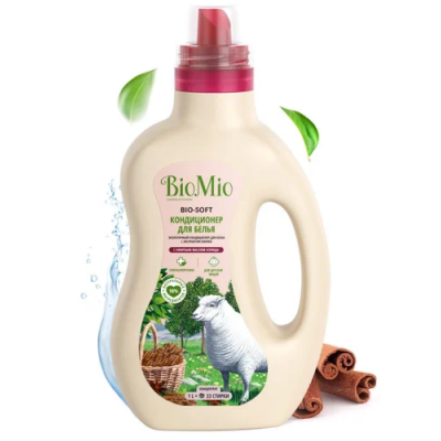 BioMio BIO-SOFT Кондиционер для белья Корица, концентрат, экологичный, 1 л