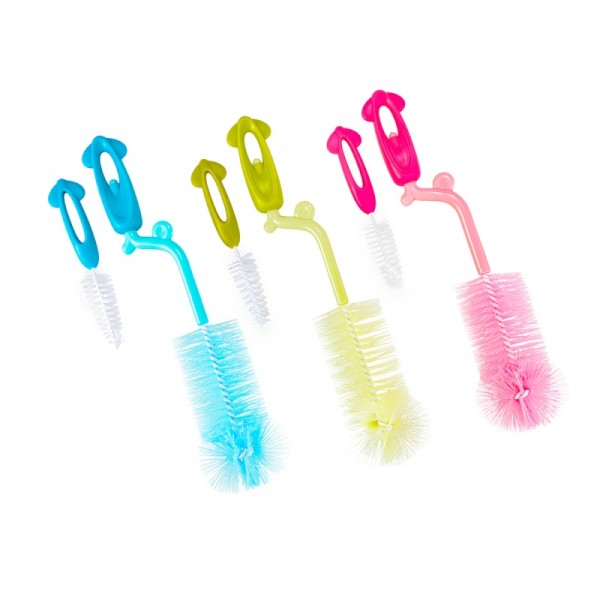 Набор ершиков для мытья бутылочек и сосок Happy Care