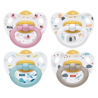 Соска-пустышка ортодонтическая NUK  HAPPY KIDS р. 1, латекс
