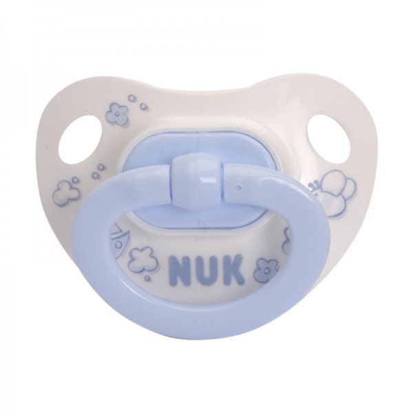 Соска-пустышка ортодонтическая NUK Baby Blue, размер 1, силикон
