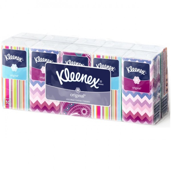 Платки носовые Kleenex Original Классические, 10х10шт