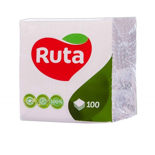 Салфетки бумажные Ruta, 100шт.