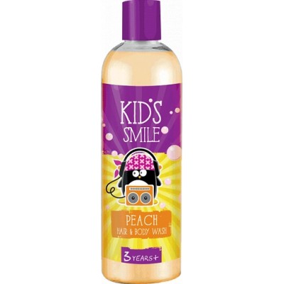 Детский шампунь + гель для душа Kids Smile персик, 500 г.