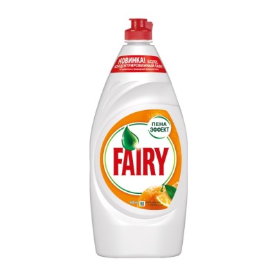Средство для мытья посуды Fairy Апельсин и лимонник, 900 мл.