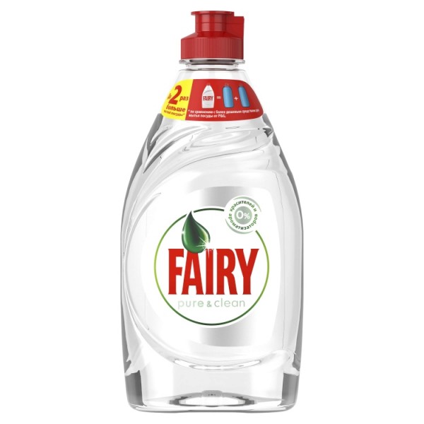 Средство для мытья посуды Fairy Pure&amp;Clean, 450 мл.