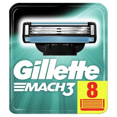 Кассеты сменные Gillette Mach 3 8 шт.