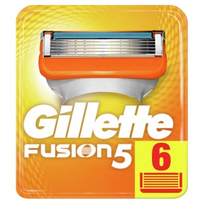 Кассеты сменные Gillette Fusion 6 шт.