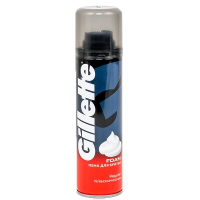 Пена для бритья Gillette Regular классическая 200 мл.