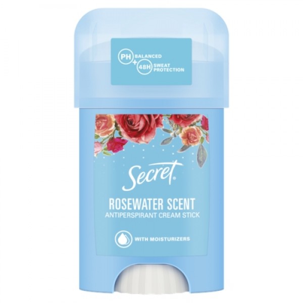 Дезодорант-антиперспирант кремовый Secret Rosewater scent 40 мл.