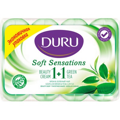 Мыло Duru 1+1 Soft Sensations Зеленый чай 4 x 80 г.