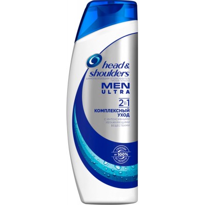 Шампунь и бальзам-ополаскиватель 2 в 1 против перхоти Head &amp; Shoulders Ultra Комплексный уход 400 мл.