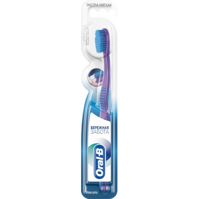 Зубная щетка Oral-B Бережная Забота (экстра мягкая)
