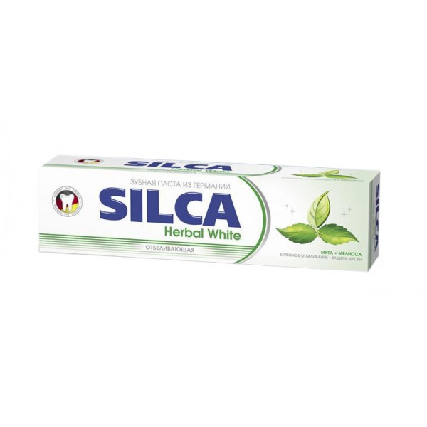Зубная паста Silca Herbal White Мята и мелисса 100 мл.