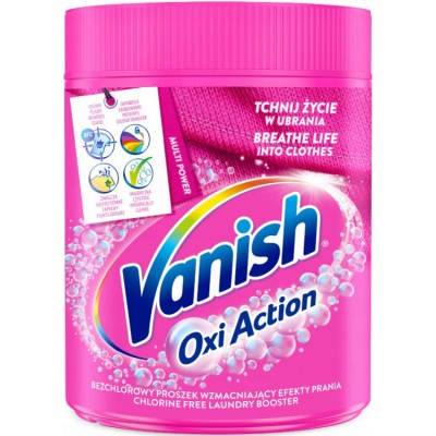 Пятновыводитель Vanish Oxi Action порошкообразный для цветного белья, 423 г.