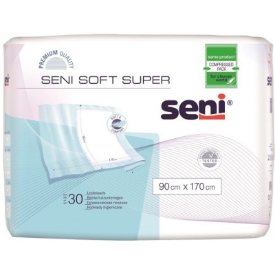 Пеленки впитывающие Seni Soft Super (90х170) 30 шт.