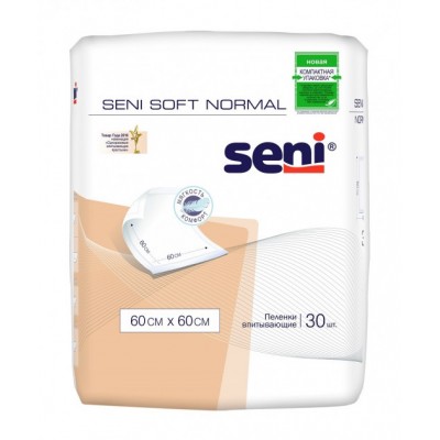 Пеленки впитывающие SENI SOFT NORMAL (60х60), 30шт