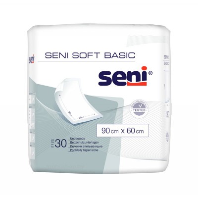 Пеленки впитывающие SENI SOFT BASIC (90х60), 30шт