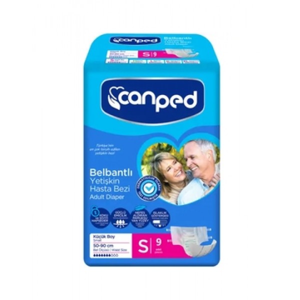 Подгузники впитывающие для взрослых CANPED Small 1 (50-90 см), 9 шт.