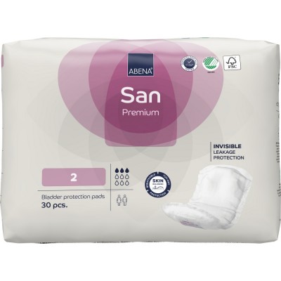 ABENA San 2 Premium 3* Прокладки впитывающие урологические, 30 шт, Дания