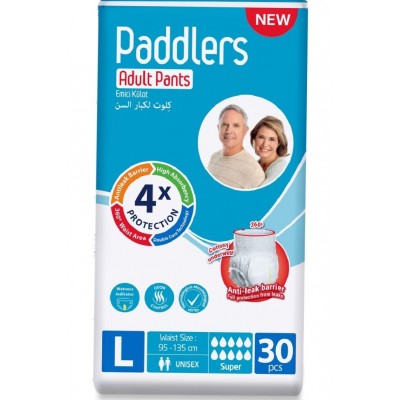 Трусики впитывающие для взрослых PADDLERS PANTS 3 Large ( 8*, 30 шт.) Т( 95-135 см), Турция