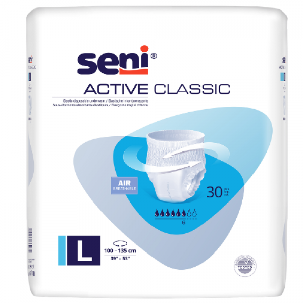 Трусики впитывающие для взрослых Seni Active Classic large (100-135 см) 30 шт.