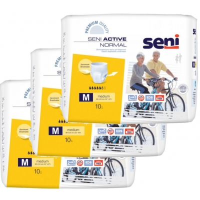 Трусики впитывающие для взрослых Seni Active NORMAL Medium (80-110 см) 30 шт.