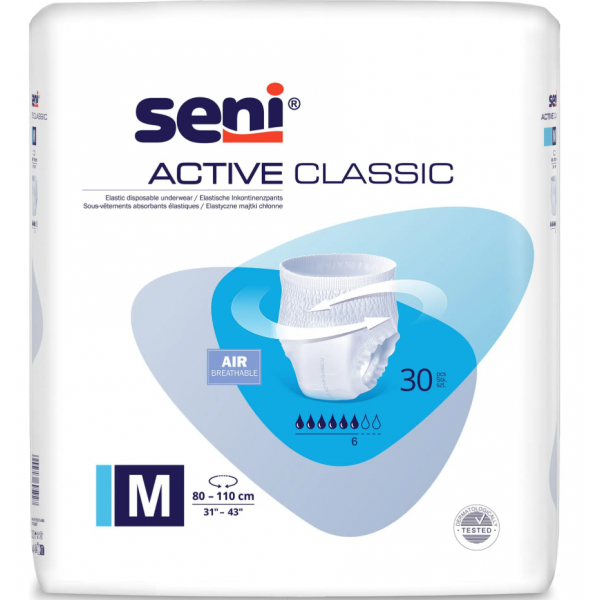 Трусики впитывающие для взрослых Seni Active Classic medium (80-100 см) 30 шт.