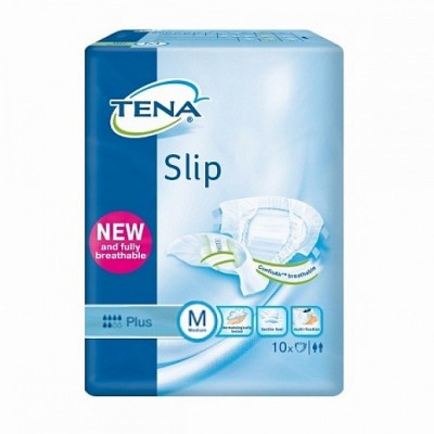 Подгузники для взрослых TENA Slip Plus 2 Medium (70-120 см), 10 шт.
