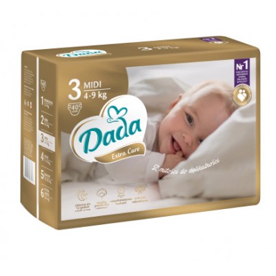 Подгузники Dada Extra Care 3 (4-9 кг) 40 шт.
