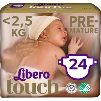 Подгузники Libero Touch 0 (&lt;2,5 кг) 24 шт.