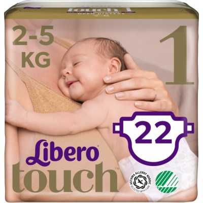 Подгузники Libero Touch 1 (2-5 кг) 22 шт.