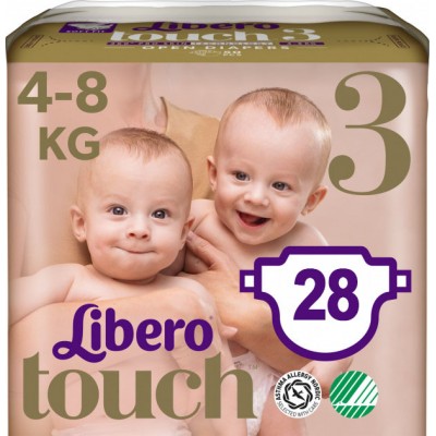 Подгузники Libero Touch 3 (4-8 кг) 28 шт.