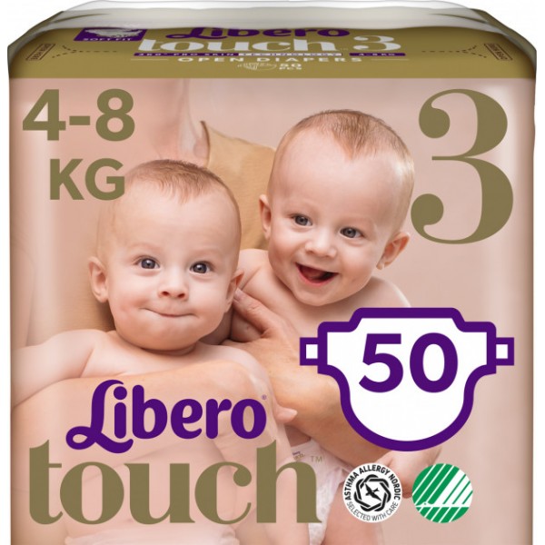 Подгузники Libero Touch 3 (4-8 кг) 50 шт.