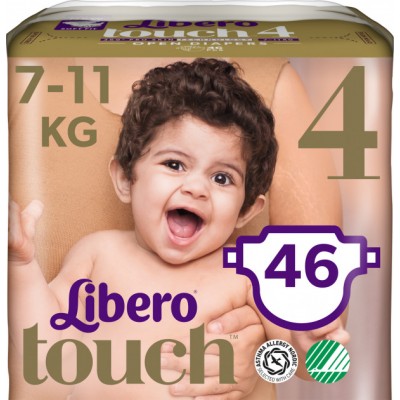 Подгузники Libero Touch 4 (7-11 кг) 46 шт.