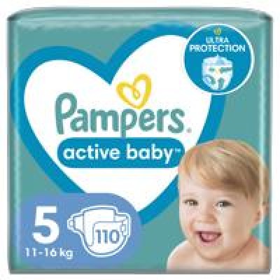 Подгузники Pampers Active Baby-Dry 5 (11-16 кг), 110 шт.