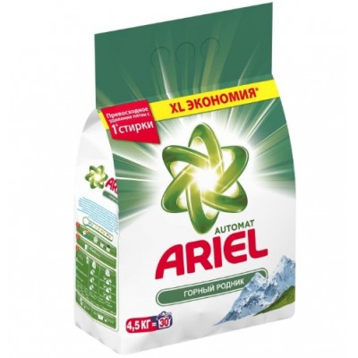 Стиральный порошок Ariel автомат Горный родник 4,5 кг.