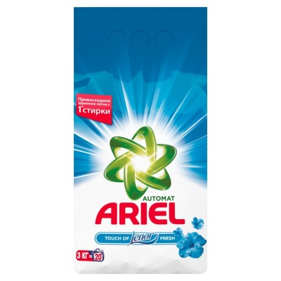 Стиральный порошок Ariel Автомат Touch of Lenor Fresh 3 кг.