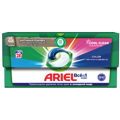 Капсулы для стирки Ariel PODS Color 28 шт.