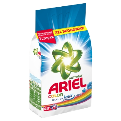 Стиральный порошок Ariel Color Touch of Lenor Fresh 6кг