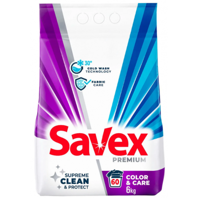 Стиральный порошок Savex Color&Care Automat, 6 кг.