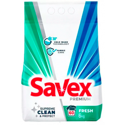Стиральный порошок Savex FRESH Automat, 6 кг.