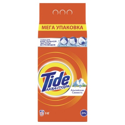 Стиральный порошок Tide автомат Альпийская свежесть 9 кг.
