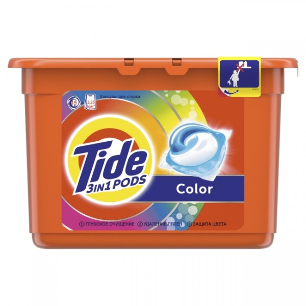 Капсулы для стирки Tide Color 15 x 22.8 г.