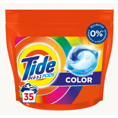 Капсулы для стирки Tide Все-в-1 Color 35 шт.