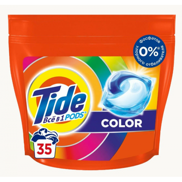 Капсулы для стирки Tide Все-в-1 Color 35 шт.