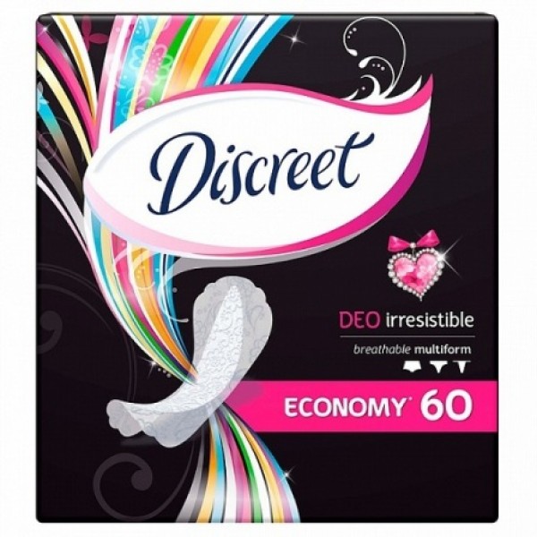 Прокладки ежедневные Discreet Deo Irresistible Multiform (60 шт.)