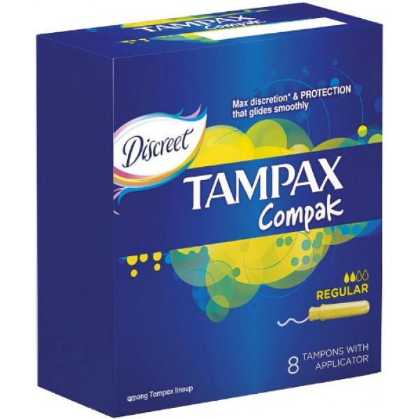 Тампоны Tampax Compak Regular с аппликатором (8 шт.)