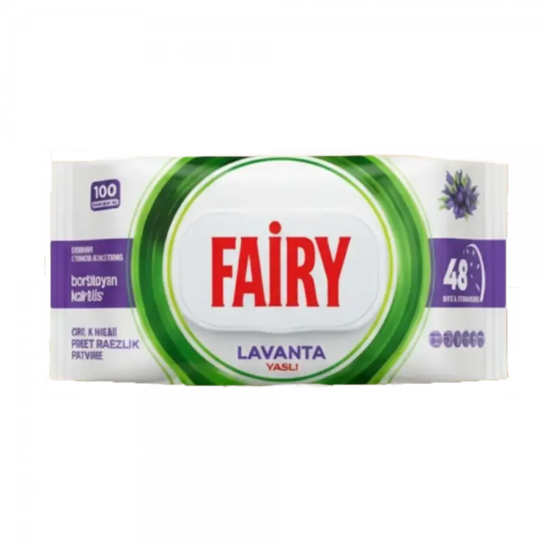 Влажные салфетки Fairy Лаванда для уборки поверхностей 100 шт