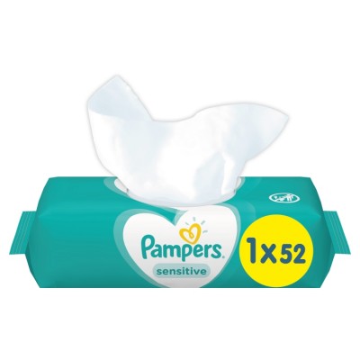Влажные салфетки Pampers Sensitive 52 шт.