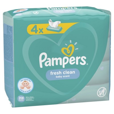 Влажные салфетки Pampers Fresh Clean 4x52 шт.